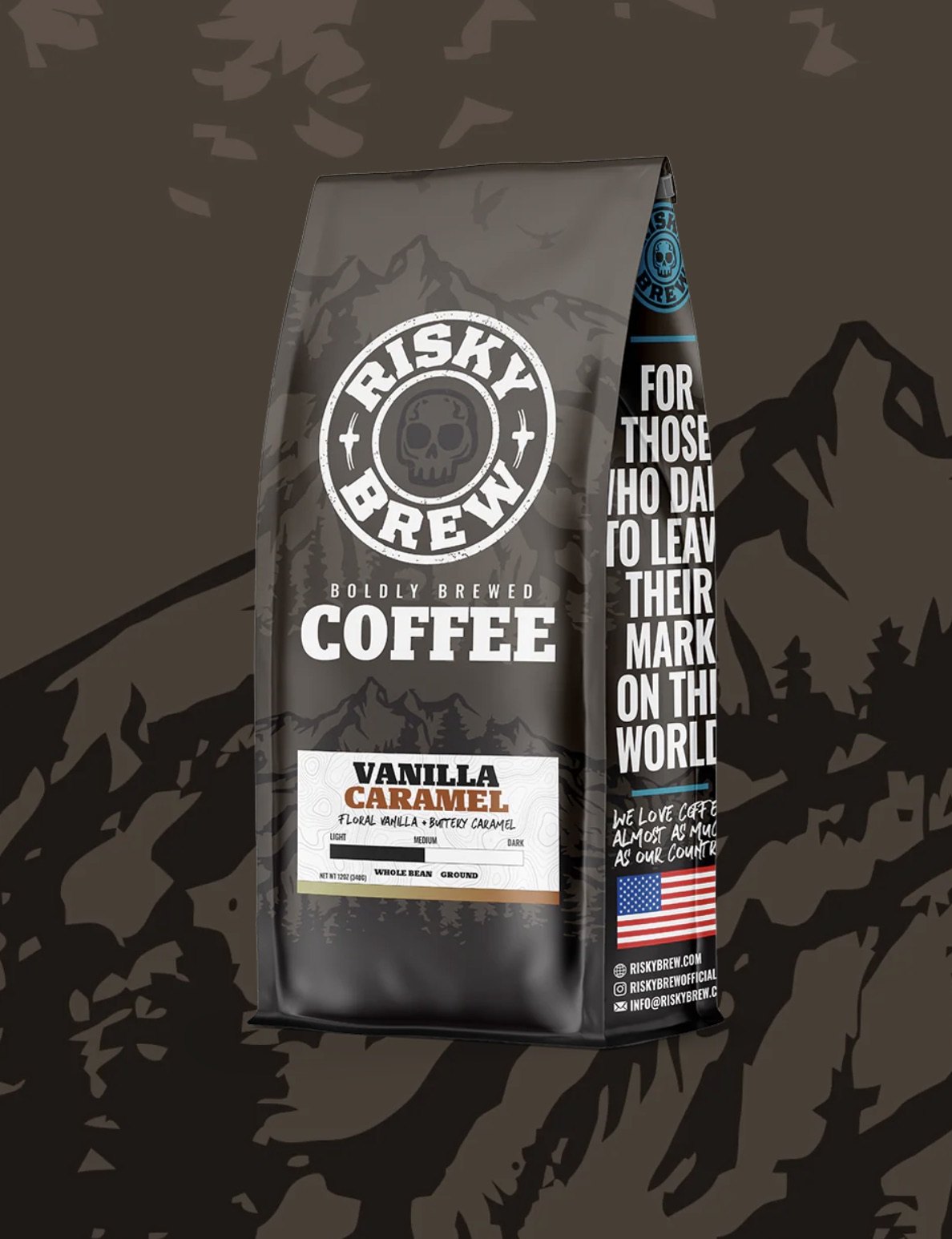 Risky Brew Coffee — brand identity