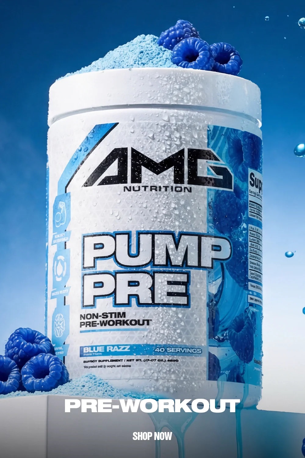 AMG Nutrition Pump Pre — e-commerce visual